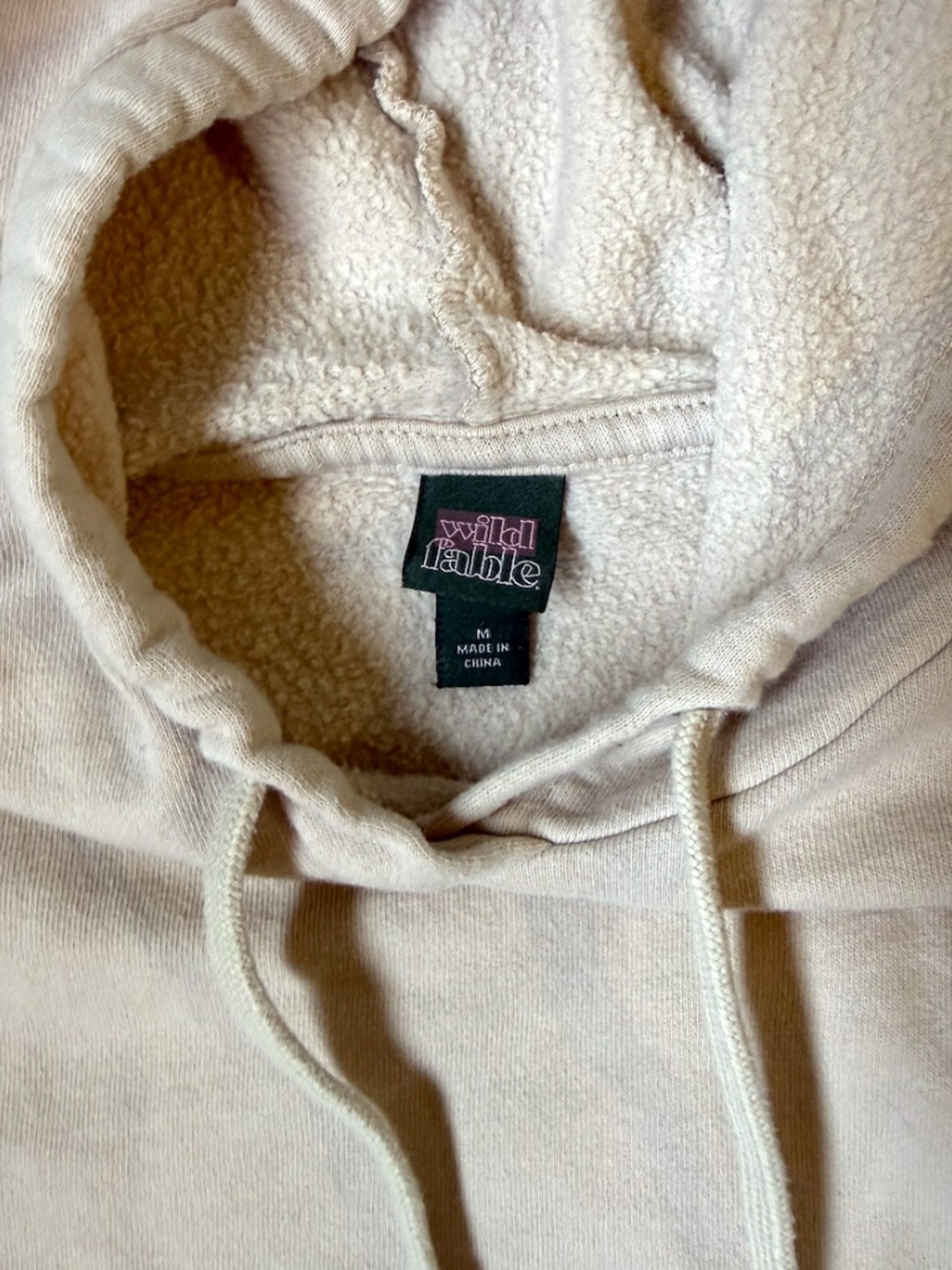 Wild Fable Cropped Hoodie Women’s Size M Casual Pullover Sweatshirt - Picture 3 of 5